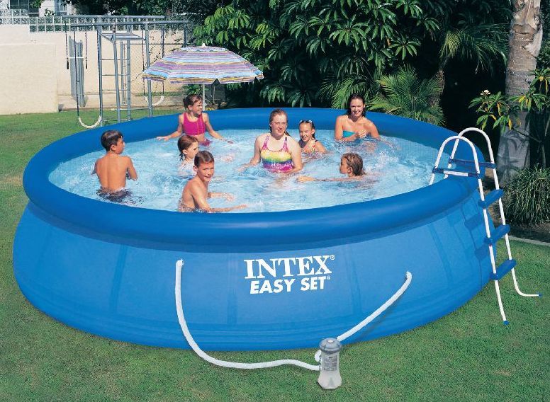 Надувной бассейн для дачи 457х107см Intex 26166