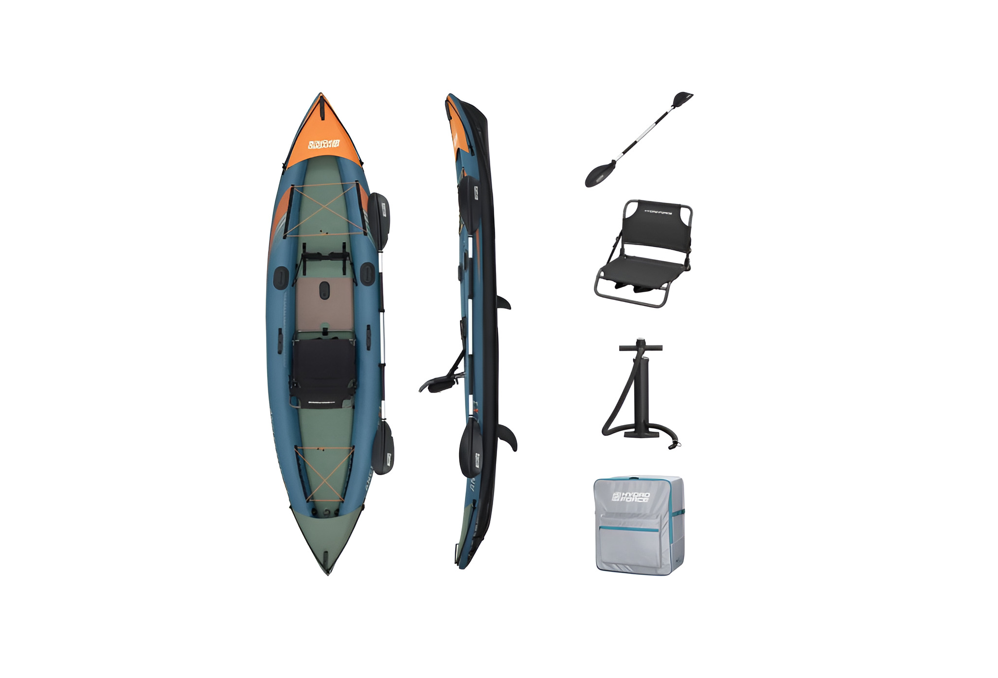 Байдарка Angler Elite X1 380х99см (ал.весла, руч.насос) 65197