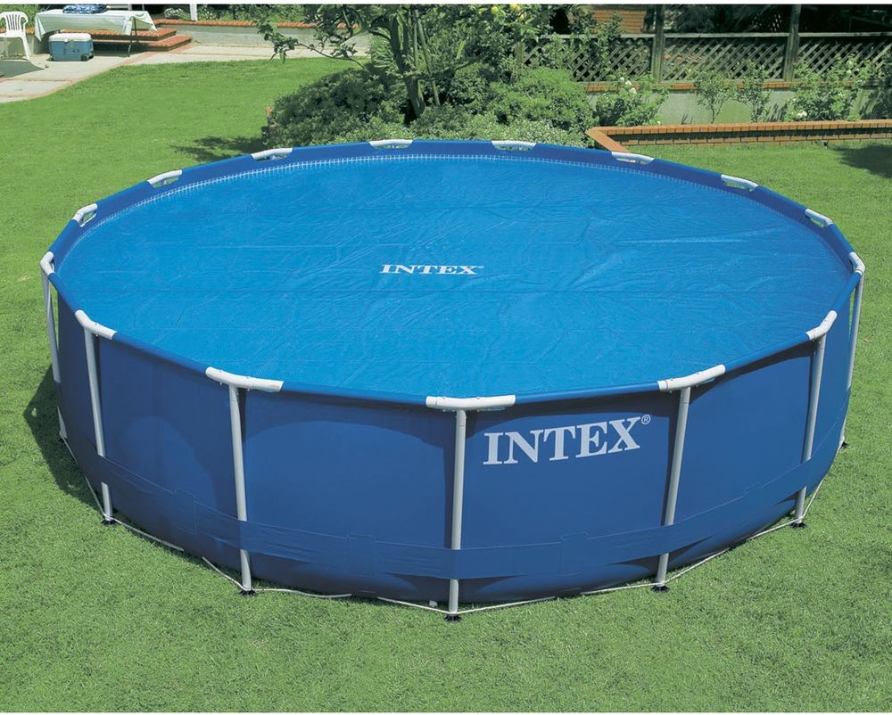 Тент солнечный прозрачный для бассейнов 488см Intex 28014