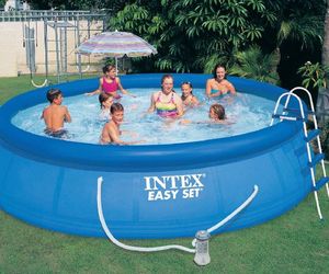 Надувной бассейн для дачи 457х107см Intex 26166