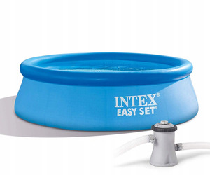 Надувной бассейн с надувным верхним кольцом 305х76см + фильтр-насос Intex 28122