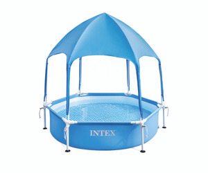 Бассейн каркасный 183х38см с навесом Intex 28209