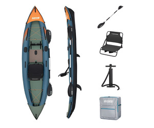 Байдарка Angler Elite X1 380х99см (ал.весла, руч.насос) 65197